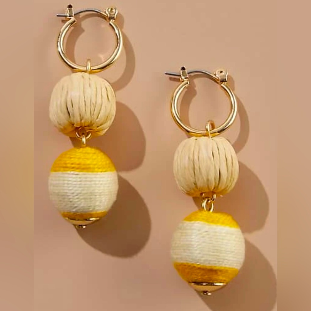 Jjill Lush Gardens Wrapped-Beads Earrings 9$
